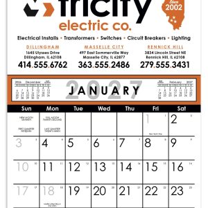 Custom Skinner & Kennedy® Commercial 12-Sheet Calendar