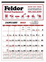 Custom Skinner & Kennedy® Contractor's 12-Sheet Calendar