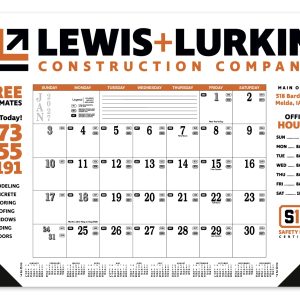 Custom Skinner & Kennedy® Contractor's Desk Pad Calendar