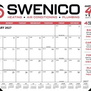 Custom Skinner & Kennedy® Desk Pad Calendar