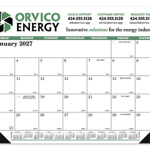 Custom Skinner & Kennedy® Desk Pad Calendar