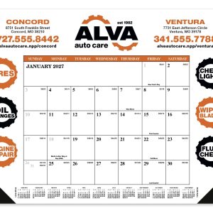 Custom Skinner & Kennedy® Desk Pad Calendar