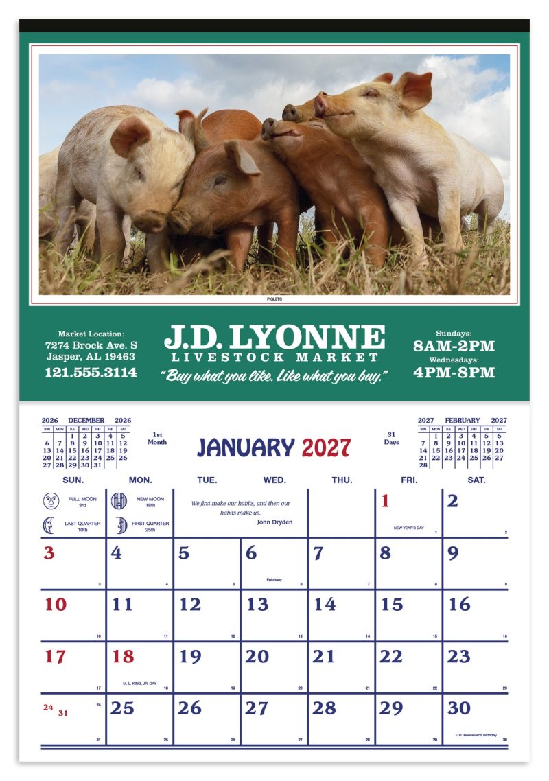 Custom Skinner & Kennedy® Farm Calendar - 3