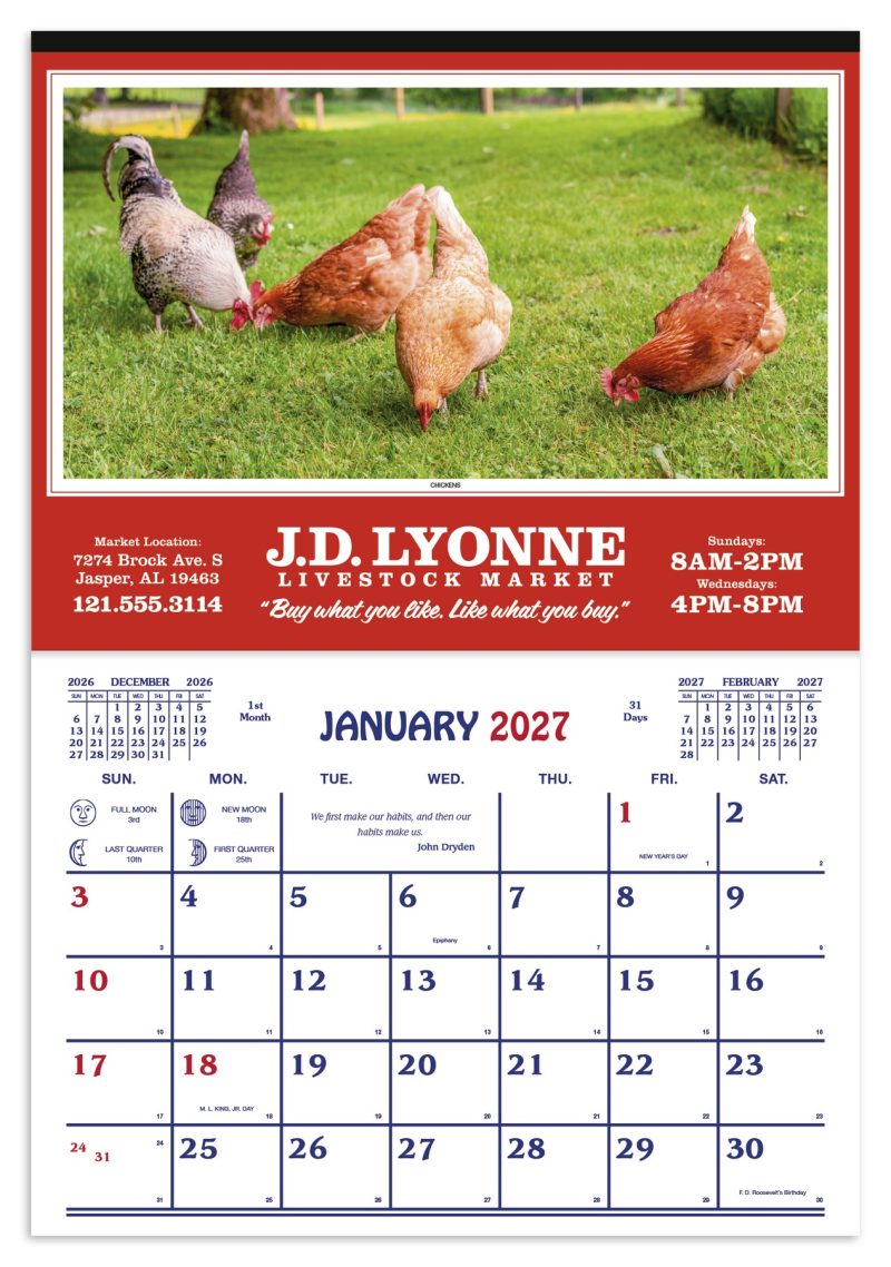 Custom Skinner & Kennedy® Farm Calendar - 6
