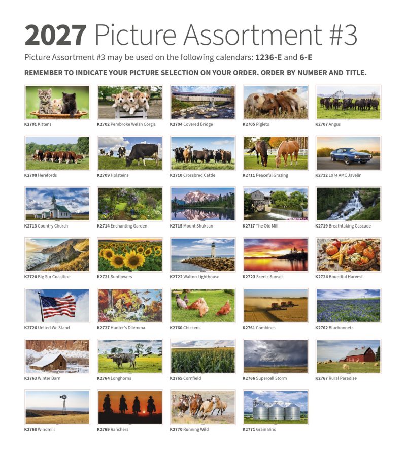 Custom Skinner & Kennedy® Farm Calendar - 8
