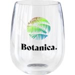 Custom Symglass 12oz Clear Stemless Wine Glass - 1