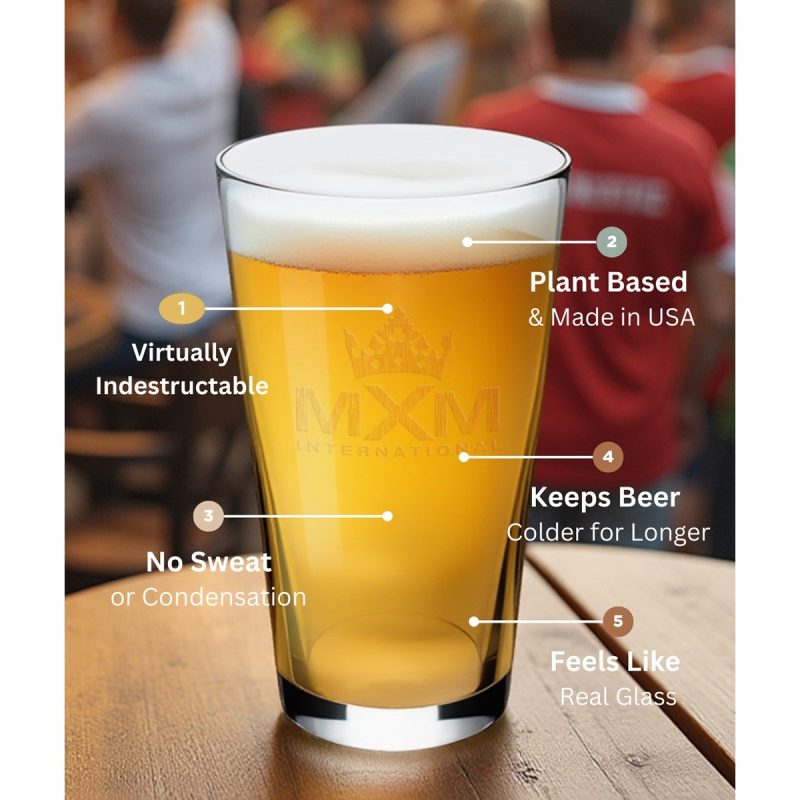 Custom Symglass 16oz Clear Pint Glass - 2