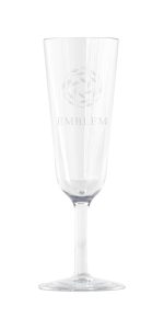 Custom Symglass 7oz Clear Champagne Flute