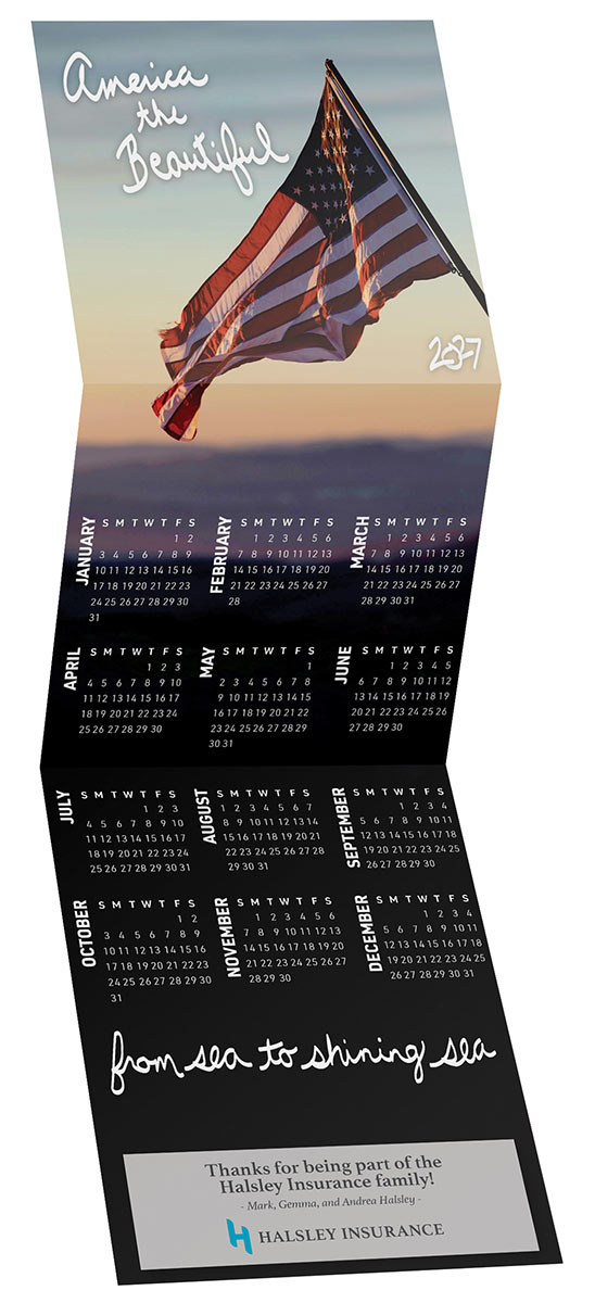 Custom USA Trifold Calendar - 1