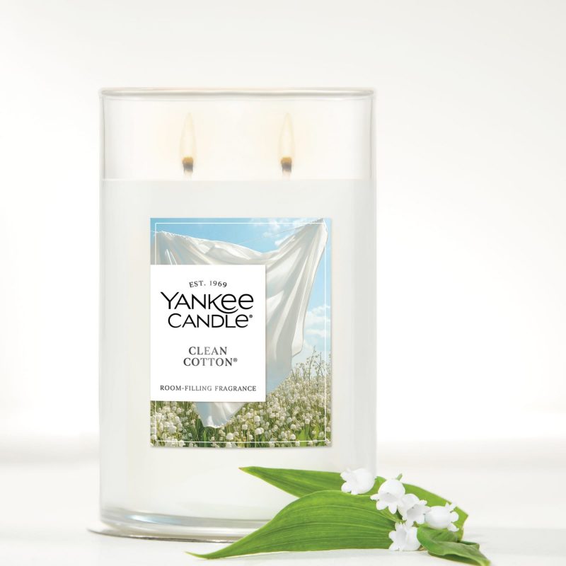 Custom Yankee Candle Large Tumbler Candle - Clean Cotton - 3