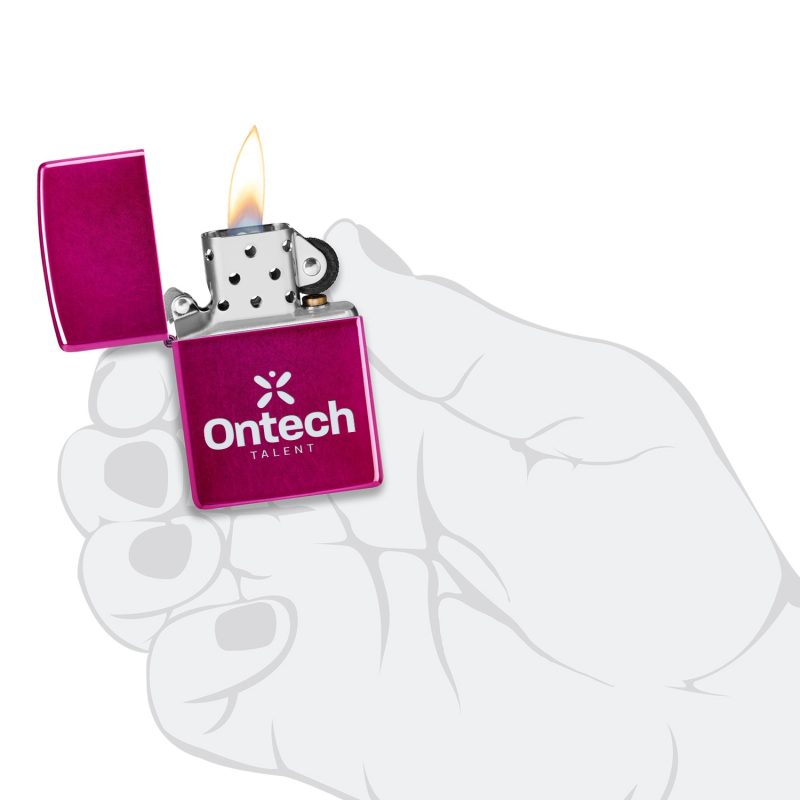 Custom Zippo® Windproof Lighter Candy Raspberry - 3