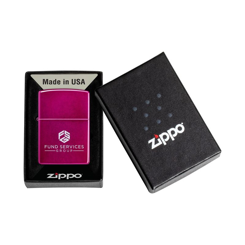 Custom Zippo® Windproof Lighter Candy Raspberry - 4