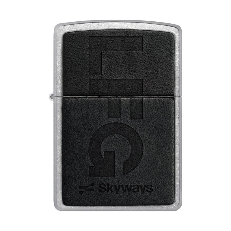 Custom Zippo® Windproof Lighter Leather (Black) - 1