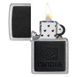 Custom Zippo® Windproof Lighter Leather (Black)