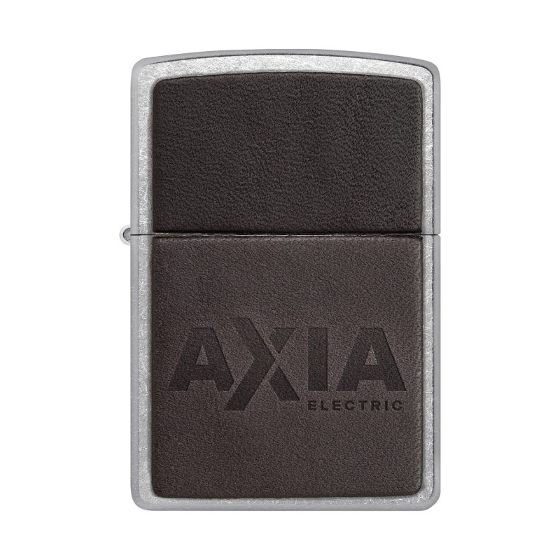 Custom Zippo® Windproof Lighter Leather (Brown) - 1