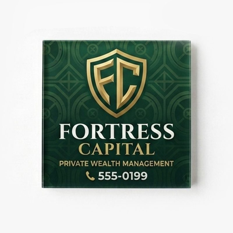 Custom 1 3/4" x 1 3/4" Square Acrylic Magnet - 2