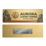 Custom 1 x 3 Name Badge - Magnet Back - 3