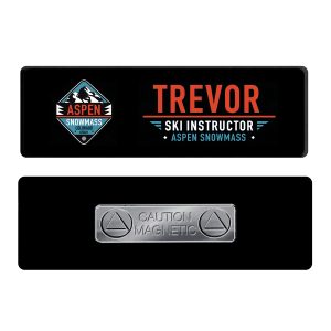 Custom 1 x 3 Name Badge - Magnet Back