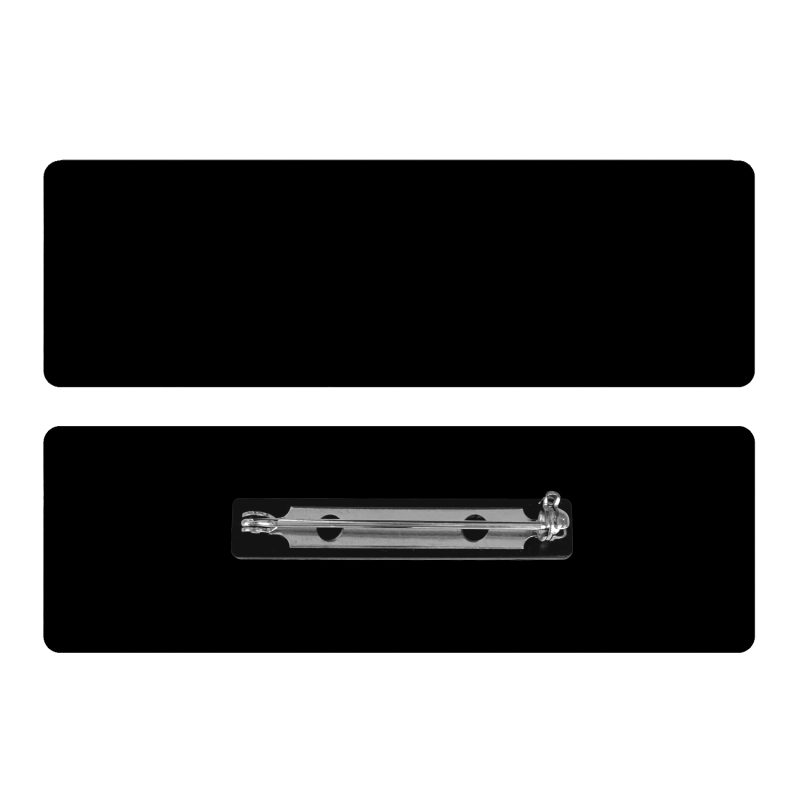 Custom 1 x 3 Name Badge - Pin Back - 1