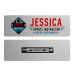Custom 1 x 3 Name Badge - Pin Back - 3