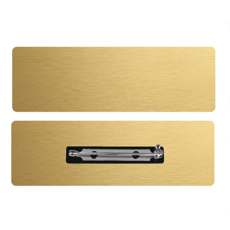 Custom 1 x 3 Name Badge - Pin Back - 5