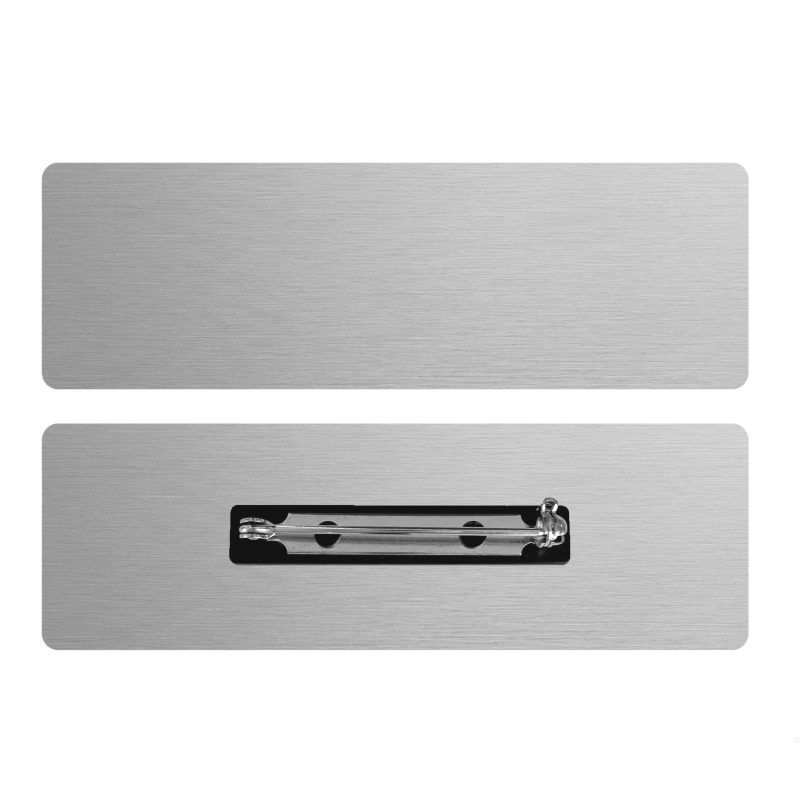 Custom 1 x 3 Name Badge - Pin Back - 6