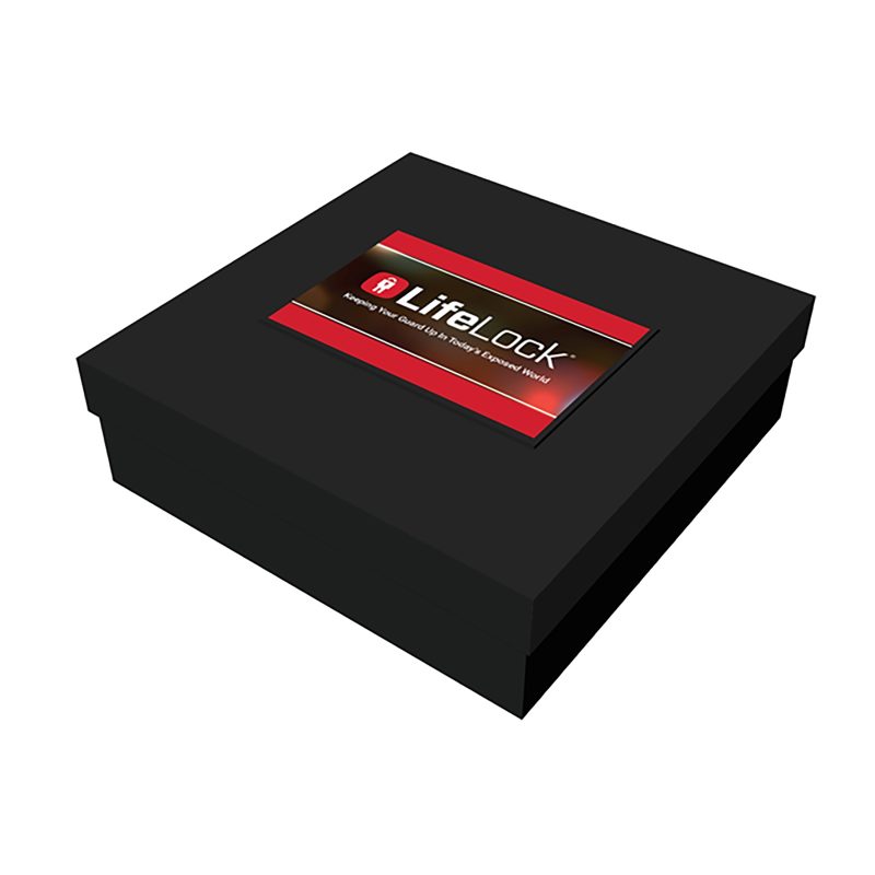 10-x-10-x-3-Deluxe-Black-Gift-Box-BX-DGB3B Custom 10" x 10" x 3" Deluxe Black Gift Box