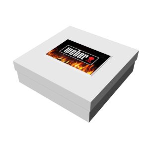 Custom 10" x 10" x 3" Deluxe White Gift Box