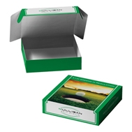 Custom 12" X 12" X 3" E-Flute Tuck Box Single Side