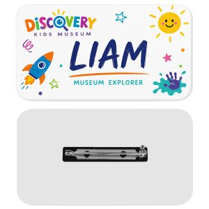 Custom 1.5 x 3 Name Badge - Pin Back