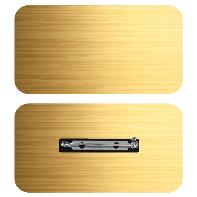 Custom 1.5 x 3 Name Badge - Pin Back - 6