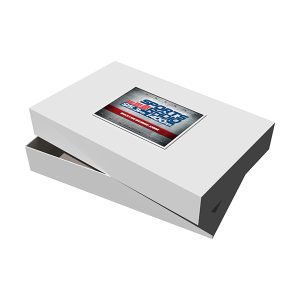 Custom 19" x 12" x 3" White Gloss Apparel Box