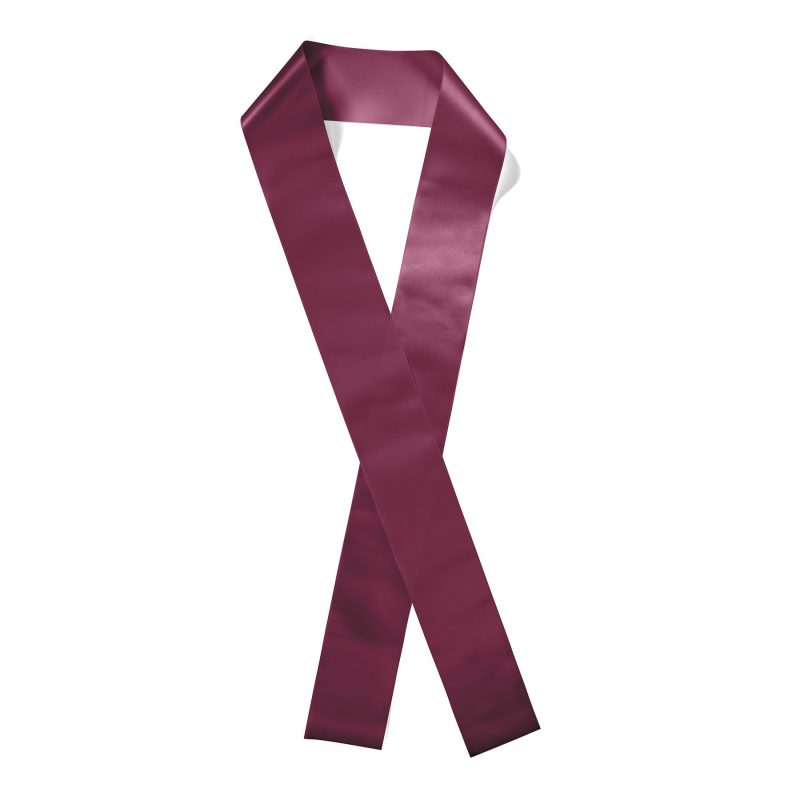 Custom 3" Badge Satin Sash - 45" Long - Sparkle - 3