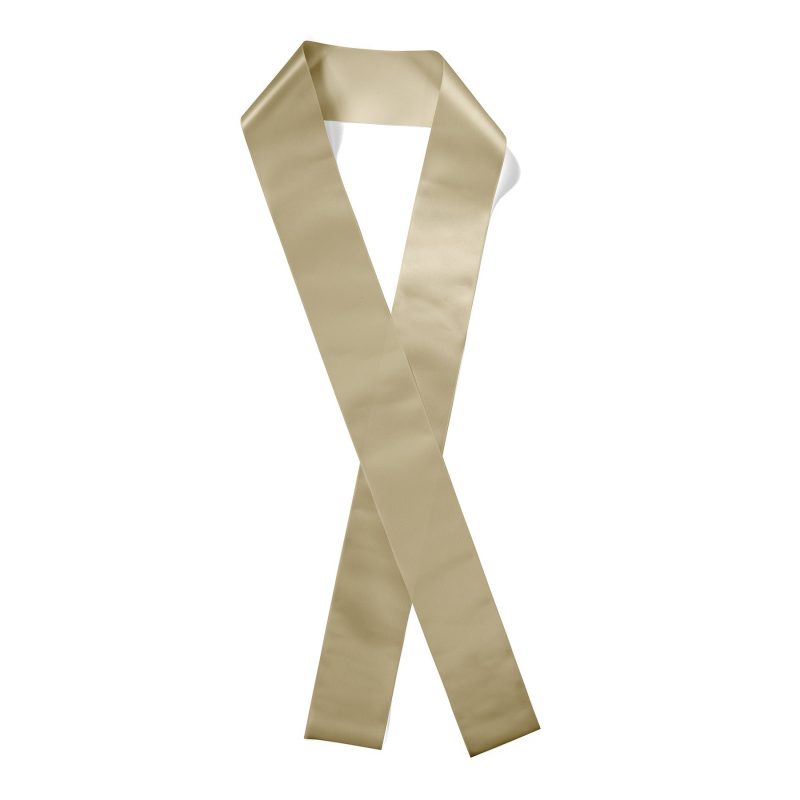 Custom 3" Badge Satin Sash - 65" Long - Sparkle - 9