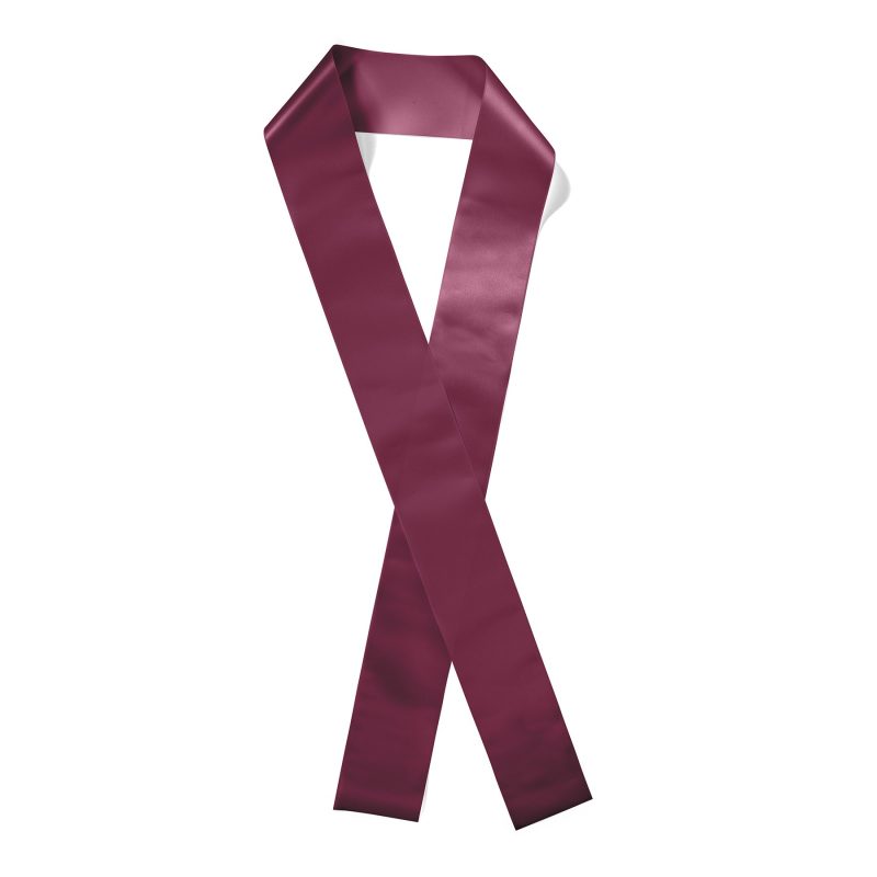 Custom 3" Badge Satin Sash - 83" Long - Brilliance - 1
