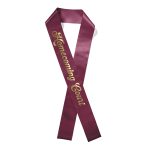 Custom 3" Badge Satin Sash - 83" Long - Brilliance