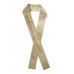Custom 3" Badge Satin Sash - 83" Long - Brilliance - 2