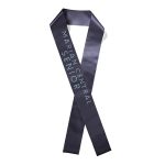 Custom 3" Badge Satin Sash - 83" Long - Sparkle - 6