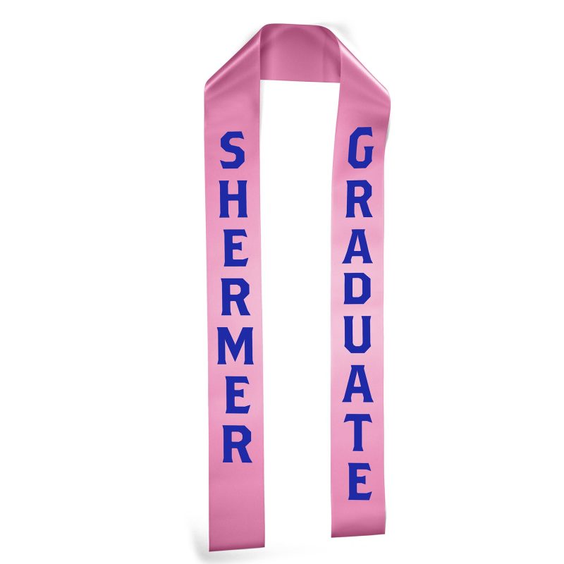 Custom 3" Badge Satin Stole - 60" Long - Brilliance - 4