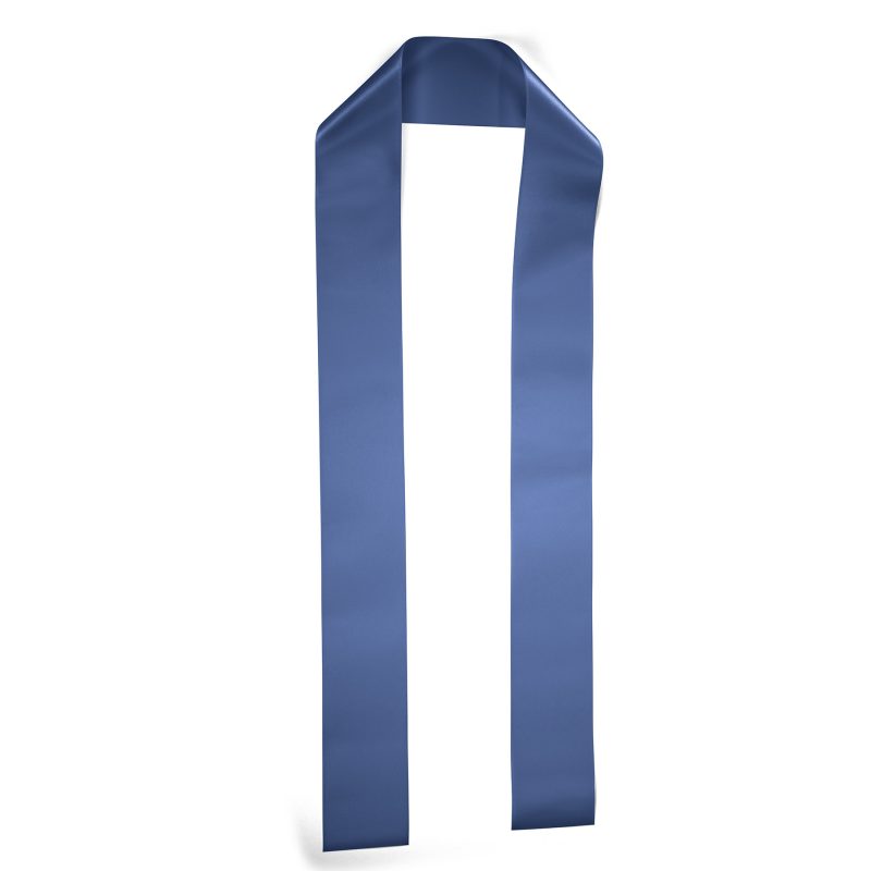 Custom 3" Badge Satin Stole - 60" Long - Sparkle - 1