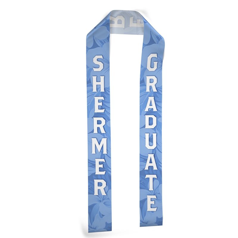 Custom 3" Badge Satin Stole - 60" Long - Sublimation
