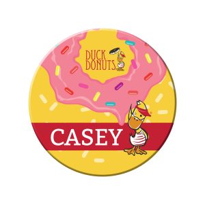 Custom 3" Round Name Badge