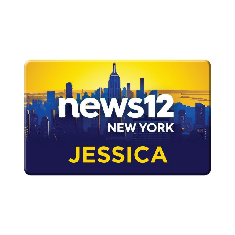 Custom 3" x 1" Rectangle Name Badge - 1