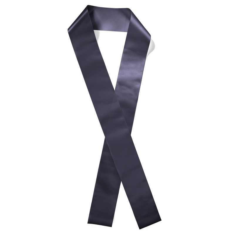 Custom 4" Badge Satin Sash - 45" Long - Sparkle - 7