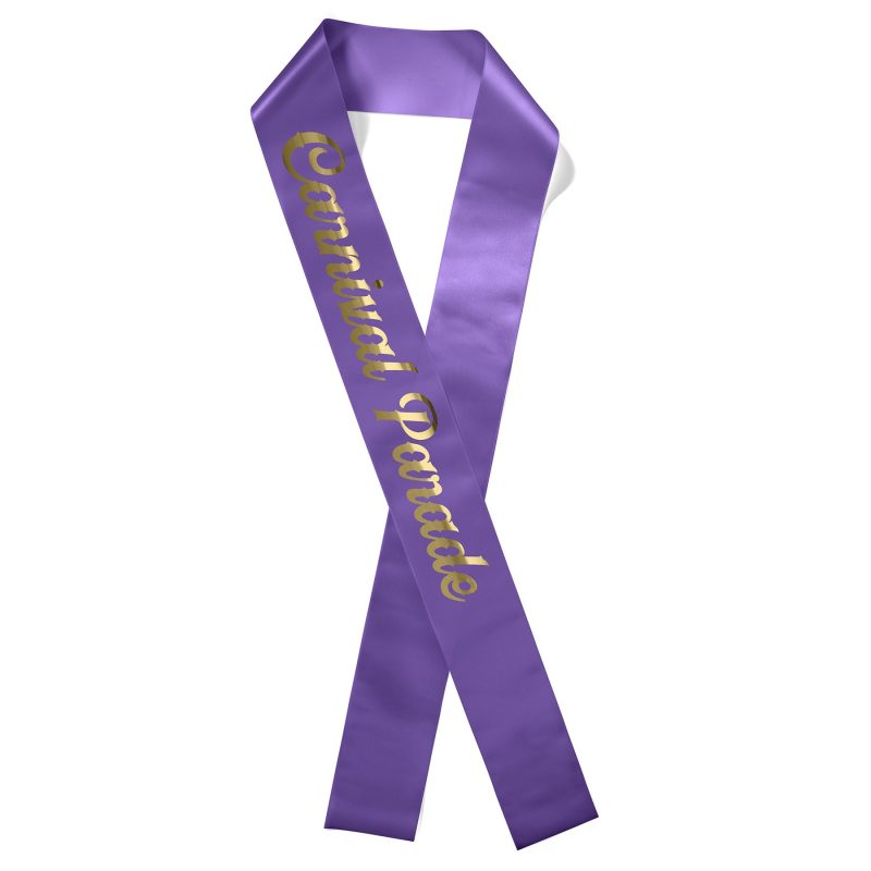 Custom 4" Badge Satin Sash - 65" Long - Brilliance - 4