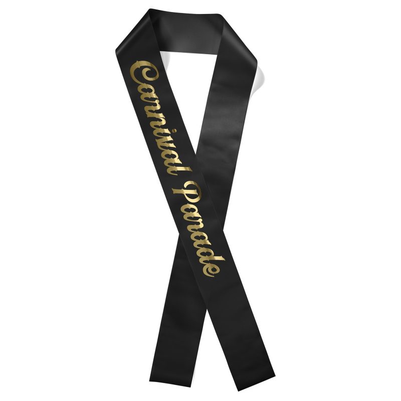 Custom 4" Badge Satin Sash - 65" Long - Brilliance - 6