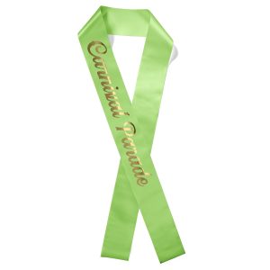 Custom 4" Badge Satin Sash - 83" Long - Brilliance