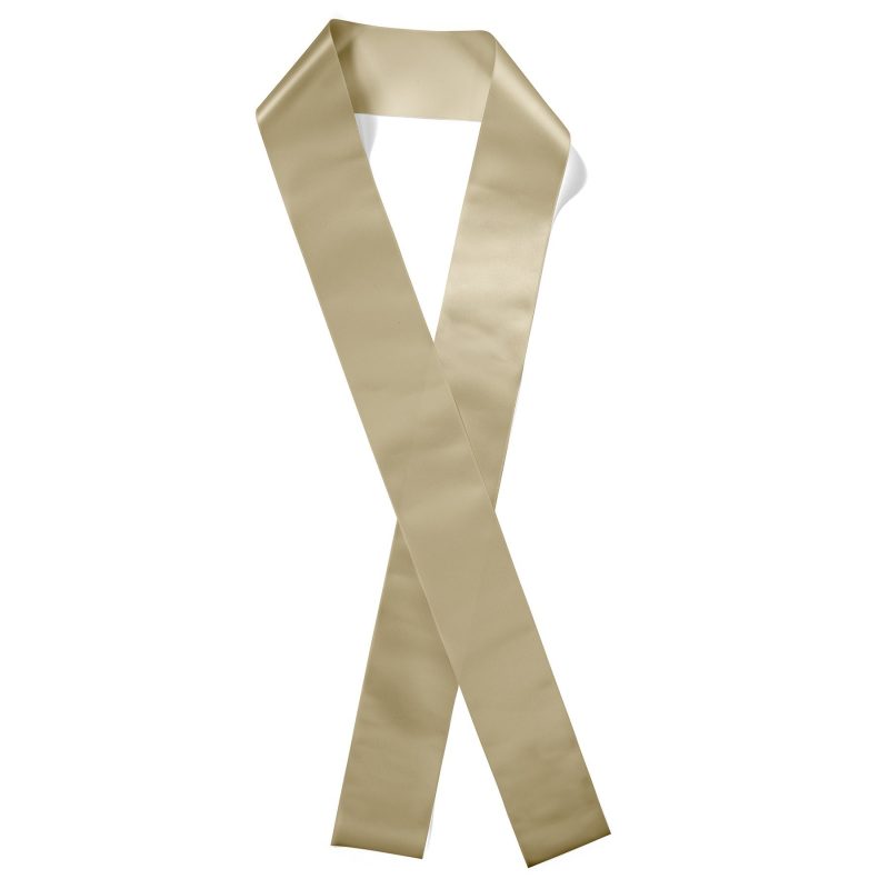 Custom 4" Badge Satin Sash - 83" Long - Brilliance - 9
