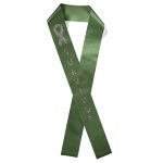 Custom 4" Badge Satin Sash - 83" Long - Sparkle - 2