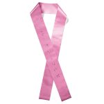 Custom 4" Badge Satin Sash - 83" Long - Sparkle - 4
